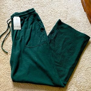 Wonderfly, NWT, wide leg green pants